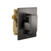 Monocomando 4 Vias Chuveiro C/desviador P/banheira Unic Dark Antrecite