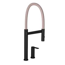 Monocomando Cozinha Mesa Deca Colore Black Matte e Fendi