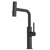 Monocomando De Cozinha Com Extensor 3 Jatos Preto Fosco