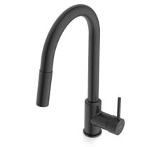 Monocomando de Mesa para Cozinha Prática Preto Fosco Celite