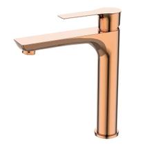 Monocomando lavatório de mesa luxor bica alta rose gold