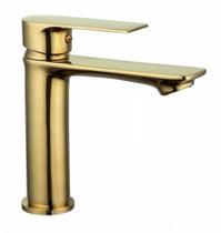 Monocomando lavatório de mesa luxor bica baixa gold