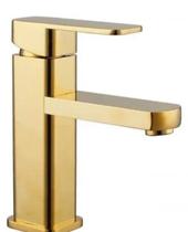 Monocomando lavatório quadra bica baixa gold