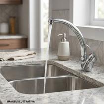 Monocomando para Cozinha Bica Móvel 7001 Global C55 Meber Metais Cromado