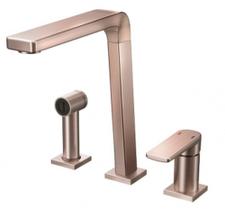 Monocomando para cozinha com ducha Bistrô cobre escovado Docol Monocomando para cozinha com ducha Bistrô cobre escovado Docol