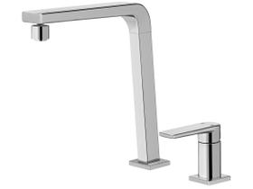 Monocomando para cozinha com ducha manual Bistrô Tech Cromado Docol