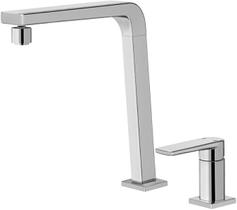 Monocomando para cozinha com ducha manual Bistrô Tech Cromado Docol