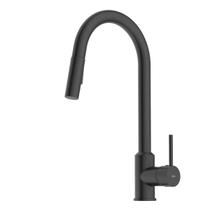 Monocomando Para Cozinha De Mesa Bica Extraível Prática Preto Matte Celite