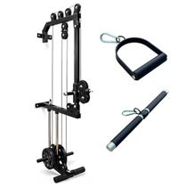 Monocross Over Profissional Fixo Parede 140kg Polia Alta e Baixa Multifuncional com Acessórios Multifuncional Pró Elite Arcielo Home