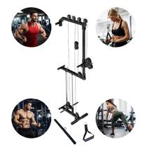 Monocross Over Profissional Fixo Parede 140kg Polia Alta e Baixa Multifuncional com Acessórios Multifuncional Pró Elite Arcielo Home Monocross Over Profissional Fixo Parede 140kg Polia Alta e Baixa Multifuncional com Acessórios Multifuncional Pró Elite Arcielo Home