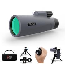 Monocular Cleverish 12x56 de alta potência (cinza espacial) com tripé