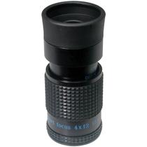 Monocular MaxiAids 4x12 com estojo, cordão de pescoço e pano de limpeza