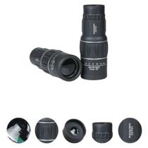 Monóculo 16x Metal Revestido de Borracha Foco Ajustável 52mm para Observação de Longa Distância