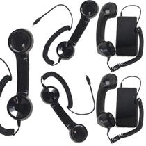 Monofone Pop Phone Microfone Kit 5 Und P2 Ouvido Ligaçoes Pc Tablet Chamadas Celular Audio Portatil Retro Telefone