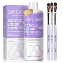 Monômero líquido acrílico SAVILAND Essentials 240 mL com pincéis Monômero líquido acrílico SAVILAND Essentials 240 mL com pincéis