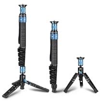 Monopé SIRUI P-325FS de fibra de carbono 55 cm com pés para câmeras