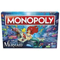 Monopólio: Disney's The Little Mermaid Edition Board Game, Jogos de Família para 2-6 Jogadores, Jogos de Tabuleiro para Família e Crianças com Idade de 8+, com 6 Tokens de Monopólio Temáticos (Exclusivo da Amazon) - Hasbro Gaming