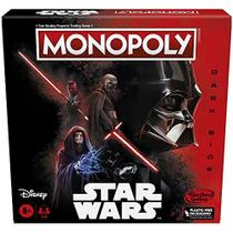 Monopólio: Disney Star Wars Dark Side Edition Jogo de tabuleiro para famílias e crianças com mais de 8 anos, presente de Star Wars, noite de jogo em família