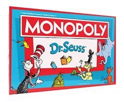 Monopólio: Dr. Seuss Compre, venda, negocie livros Dr. Seuss Jogo Monopólio Clássico Colecionável com Tabuleiro de Jogo Personalizado e Arte Jogo e Merchandise Dr. Seuss Licenciado Oficialmente - USAOPOLY