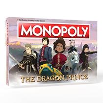 Monopólio: O Príncipe Dragão Compre, venda, troque personagens como Ezran, Rayla e Callum da série da Netflix Jogo Monopólio Clássico Mercadoria do Príncipe Dragão Licenciada Oficialmente