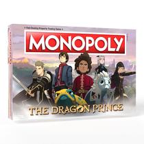 Monopólio: O Príncipe Dragão Compre, venda, troque personagens como Ezran, Rayla e Callum da série da Netflix Jogo Monopólio Clássico Mercadoria do Príncipe Dragão Licenciada Oficialmente