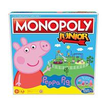 Monopoly Junior: Peppa Pig Edition Board Game para 2-4 Jogadores, Jogo Indoor para Crianças 5 anos ou mais