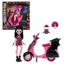 Monster High Boneca Draculaura Com Scooter - Mattel