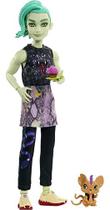 Monster High Deuce Gorgon Posable Doll, Pet e Acessórios, Jaqueta Denim Snake, Óculos de Sol Coloridos, Brinquedos Infantis, Conjunto de Presentes Amazon Exclusive
