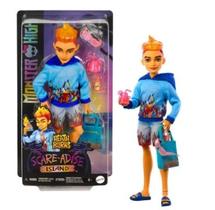 Monster high ilha do terror - heath burns articulável