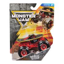 Monster Jam Caminhão de Metal Fundido em Escala 1:64 Série 45 Wreck Deck Monster Jam Caminhão de Metal Fundido em Escala 1:64 Série 45 Wreck Deck