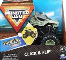 Monster Jam Click e Flip 1:43 Soldier Fortune - 2023 -