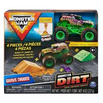 Monster Jam Dirt Grave Digger com Areia - Sunny Monster Jam Dirt Grave Digger com Areia - Sunny