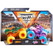 Monster Jam Dragon Vs. Caminhões - Brinquedo de Metal Fundido sob Pressão 1:64 - Sparkle Smash