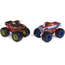 Monster Jam El Toro Loco Preto vs Cyclops Escala 1/64 Reveal the Steel Spin Master SUNNY 2020
