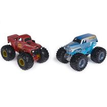 Monster Jam Grave Digger The Legend vs Grave Digger Escala 1/64 Reveal the Steel Spin Master SUNNY 2020