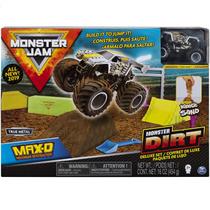 Monster Jam Max-D Maximum Destruction Escala 1/64 Monster Dirt Set Deluxe Kinetic Sand Spin Master SUNNY 2024