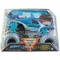 Monster Jam Megalodon - Caminhão Monstro Fundido em Metal 1:24 para Colecionador