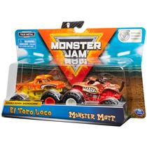 Monster Jam: Pacote Duplo de Monster Trucks - El Toro Loco vs. Monster Mutt (1:64)