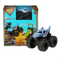 Monster Jam Rampa Com Lançador Megalodon - Sunny 003345 Monster Jam Rampa Com Lançador Megalodon - Sunny 003345