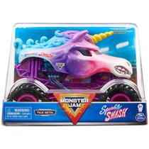 Monster Jam Sparkle Smash - Veículo de Coleção Die-Cast 1:24
