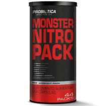 Monster Nitro Pack 44 Pack Probiótica Bcaa Creatina Vitaminas e Minerais