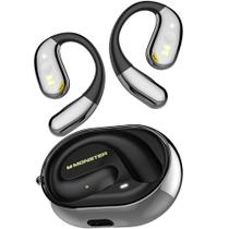 Monster Open Ear AC360, fone de ouvido rotativo Bluetooth sem fio, com cordão, Bluetooth 5.4 atualizado, controle de toque, bateria de 24 horas de duração, impermeável IPX5, uso duradouro sem fadiga