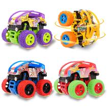 Monster Truck LEFEI para meninos de 3 a 7 anos, pacote com 4 Push & Go