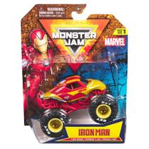 Monster Truck Monster Jam 2024 Marvel Homem de Ferro 1:64 - Die-cast