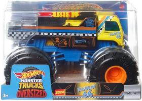 Monster Truck Oversized Hot Wheels Haulin' 64 Escala 1:24 Amarelo