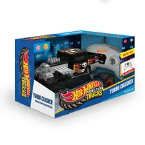 Monster Truck Turbo Crasher de Controle Remoto Hot Wheels 1:24 Multikids - BR2533 Monster Truck Turbo Crasher de Controle Remoto Hot Wheels 1:24 Multikids - BR2533