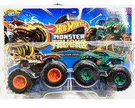 Monster Trucks 1:64 - Pack Com 2 - Tiger Shark VS Mega Wrex