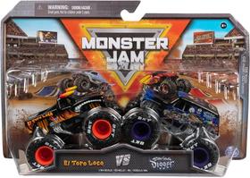 Monster Trucks fundidos sob pressão Monster Jam El Toro Loco Vs. Son-UVA Digger 1:64