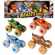 Monster Trucks Monster Jam Power Beasts - Pacote com 4 Veículos 1:64 Monster Trucks Monster Jam Power Beasts - Pacote com 4 Veículos 1:64