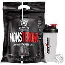 Monsterone - Hipercalórico - 3kg - Refil - Darkness + Coqueteleira